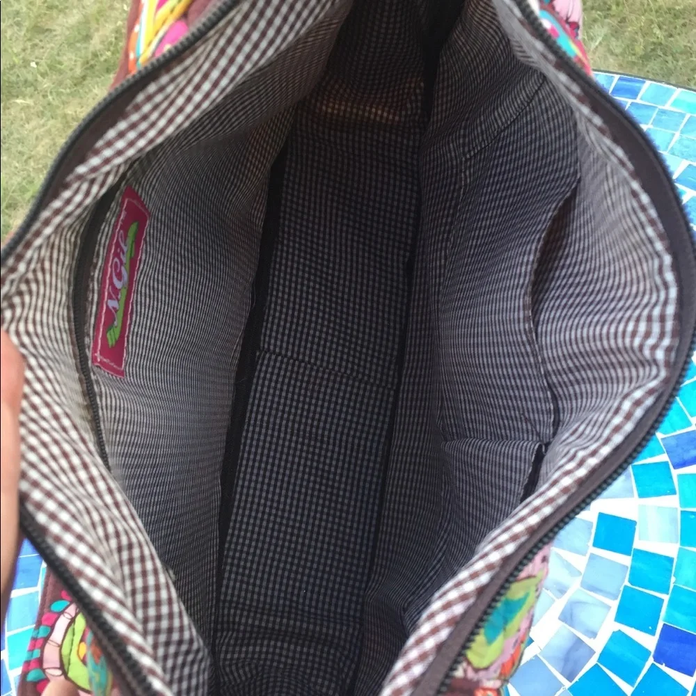 ADORABLE!  N. Gil quilted cotton hobo bag